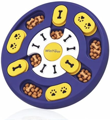 WinTour Dog Puzzle Toy,Interactive Dog Toys & Dog Puzzles for smart Dogs | Snack-Dispense,Mental Stimulation and IQ Treat Puzzle Toys for Small Medium Large Dogs Cats,Non-Slip, Easy to Clean-RoyalBlue