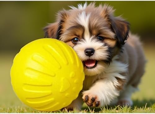 Dog Balls, 4Pack, 9cm/3.54inch | Aggressive Chewers, Durable Dog Toys, EVA Foam, Float in Water, Medium Large Dogs