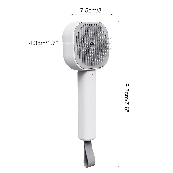 Cat Steamy Brush,3 in1 Self Cleaning Steam Cat Brush with 30ml Water Tank USB Rechargeable for Cats Dogs Rabbits Massage Clean Grooming