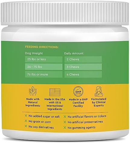 Infinite Pet Life Ultimate Hip & Joint Chews for Dogs – Peanut Butter Flavor – Glucosamine, Chondroitin, MSM & Turmeric – Advanced Joint Support for Dogs 90 Soft Chews