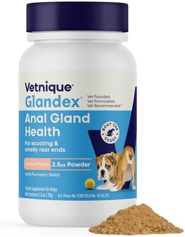 Vetnique Glandex for Dogs Anal Gland Powder 2.5oz, Fiber + Probiotics