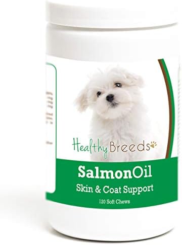Healthy Breeds Maltese Salmon Oil Soft Chews 120 Count