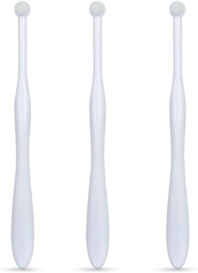 MiOYOOW Small Dog Toothbrush, 2/3PCS Pet Toothbrush with Ultra Soft Bristles for Sensitive Pet Teeth & Gums Puppy Kitten Cats Small Breed Dogs