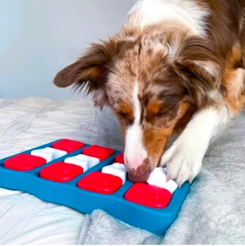 Interactive Dog and Cat Games Treat Hiding Challenge Mental Stimulation with Rewards (12.75 Inch Brick Game)