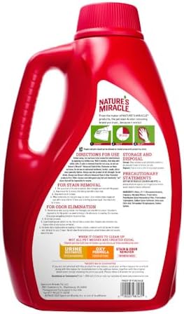 Nature's Miracle Advanced Dog Stain & Odor Eliminator, Severe Mess, 1 gal