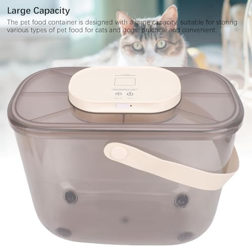 Large Capacity Vacuum Seal Pet Food Container Damp Proof Airtight Storage Bin for Cats and Dogs ABS Material