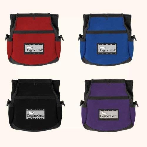 Doggone Good Rapid Rewards Deluxe Dog Training Bag with Belt, Black