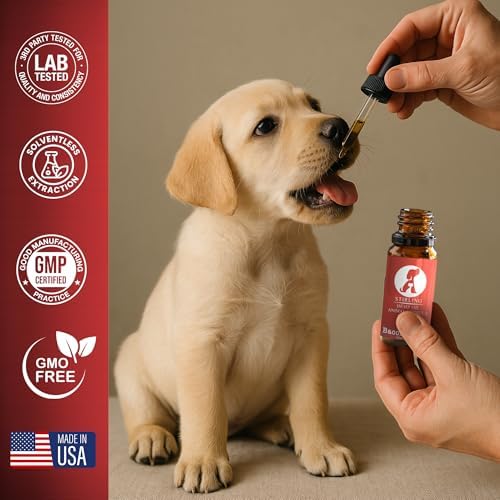 STIRLING Hemp Seed Oil for Dogs & Cats, MCT, Omega 3 6 9, Bacon Flavor