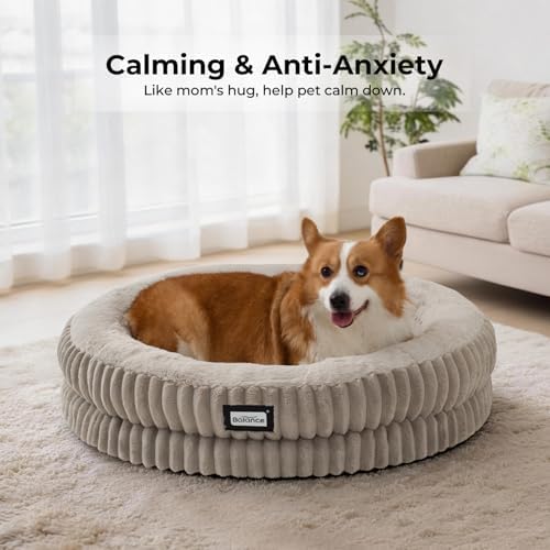 BALANCE Calming Donut Dog Bed, 30", Medium