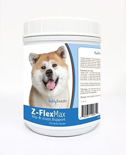 Healthy Breeds Akita Z-Flex Max Hip and Joint Soft Chews 170 Count