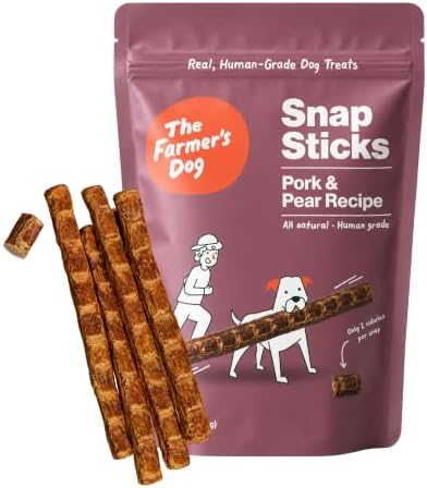 The Farmer's Dog Snap Sticks, Human Grade Dog Treats, Pork & Pear 3oz