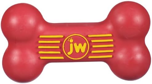 JW Pet Dog iSqueak Bone Dog Toy, Large, Assorted Colors (Pack of 2)