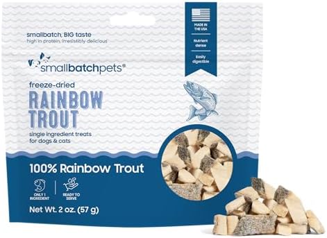 smallbatch Freeze Dried Rainbow Trout Single-Protein Cat & Dog Treats, 2 oz
