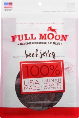 Full Moon Beef Jerky Dog Treats - Grain-Free, 11oz