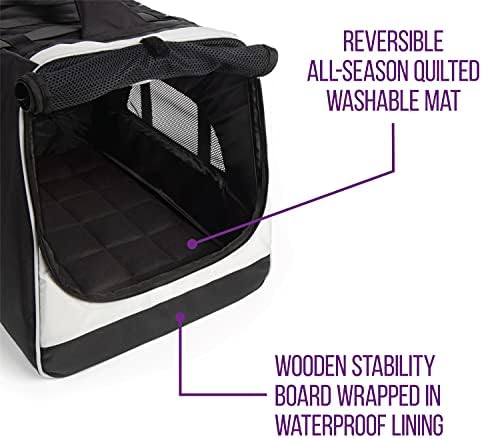 Sherpa Forma Frame Crash-Tested Travel Pet Carrier, Black, Extra Large