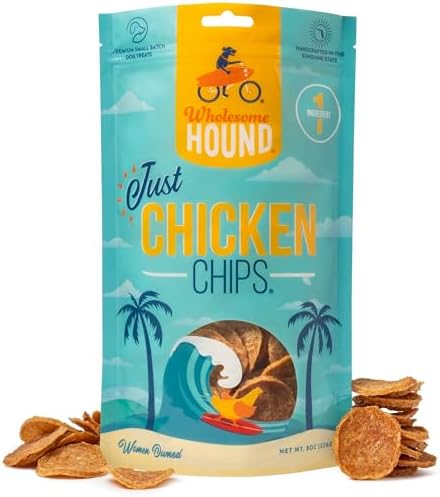 Chicken Chips Dog Treats, Single Ingredient, 8oz