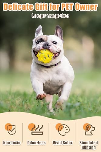 Moonorange Dog Ball, Floating, 2.36in, Yellow, Medium