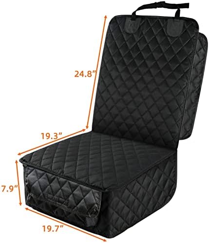 PETICON Dog Car Seat Cover - Waterproof, Mesh Window, Bundle