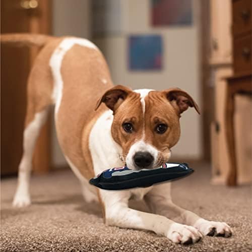 Pets First The 1st Ever Tough but Smooth Dog Toy NFL New England Patriots Football Athletes Player Tough Pet Toy. A Premium Quality Doggie Toy with Built-in Squeaker. Sports Fans Favorite Chew Toy