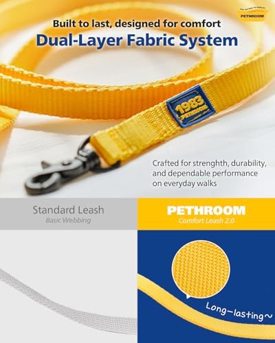 PETHROOM Comfort Leash 2.0, Pet Leash, 6FT Adjustable