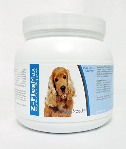 Healthy Breeds Cocker Spaniel Z-Flex Max Hip & Joint Soft Chews 100 Count