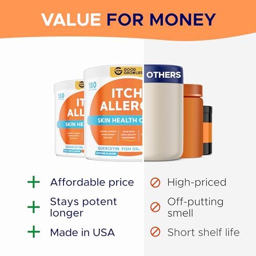 Dog Allergy Relief Chews - Anti-Itch Skin & Coat Supplement with Omega 3