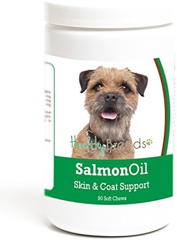 Healthy Breeds Border Terrier Salmon Oil Soft Chews 90 Count, Brown