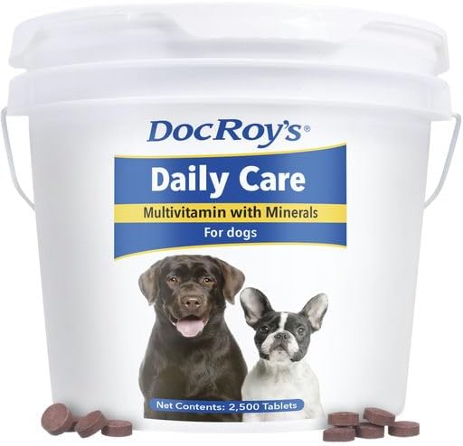 Doc Roy's Daily Care Canine Chewable Multivitamin Tablets for Dogs, 2500ct