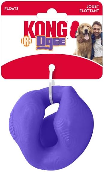 KONG Ogee Orb Dynamic Bounce Dog Toy for Fetch and Play, Floats (Large)