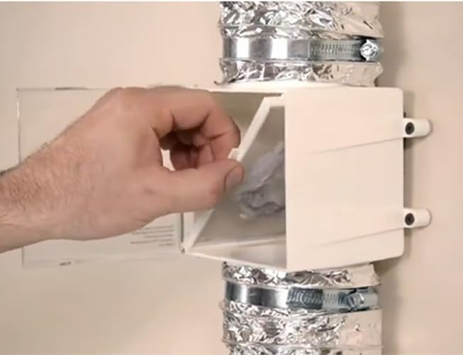 Dryer Duct Lint Trap, Extra Heat Dryer Saver,Accommodates 4" Transition Ducts,1-Pack