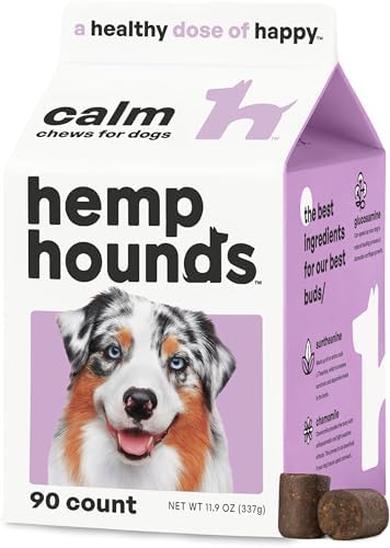 Hemp Hounds Melatonin Free Calming Chews for Dogs