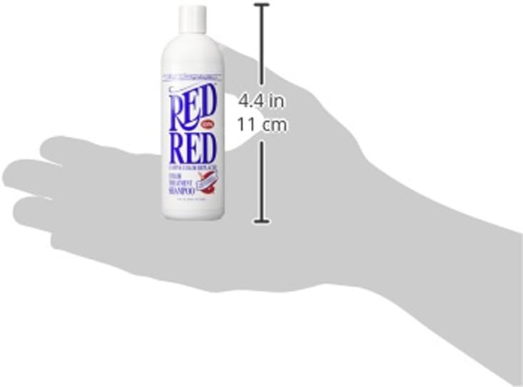 Chris Christensen Red on Red Color Treatment Dog Shampoo, Groom Like a Professional, Restore Color Pigment, Not a Dye, 16oz