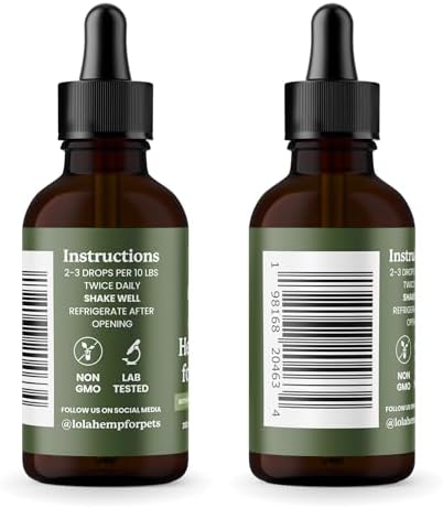 Lolahemp Calming Hemp Oil for Dogs with L-Theanine and Chamomile