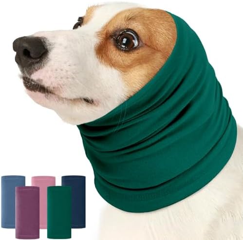 Nanaki Dog Calming Hoodie Ear Wraps for Dogs, Fireworks Ear Protection | Head Muffs Doggy Warp Anxiety Relief, Dog Hematoma Wrap, Pet Head Cover for Grooming and Force Drying Bathing Pet Protector