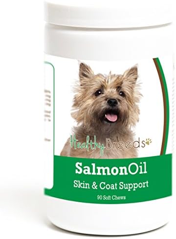 Healthy Breeds Cairn Terrier Salmon Oil Soft Chews 90 Count, Brown
