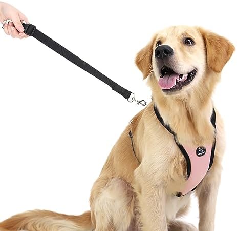 VavoPaw Dog Seat Belt Vest Harness for Car, 2 in 1 Seatbelt Buckle