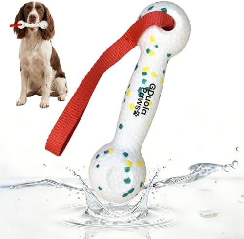 Water Float Dog Pool Toy, 8" Training Bumper Made of ETPU Foam | Small Medium Large Dogs, Outdoor Fetch, Interactive Retrieving Dummy, Beach Park Throw Hunting, Durable, Lightweight, Soft