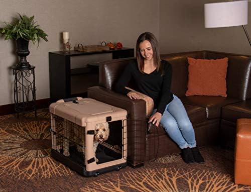 Pet Gear The Other Door 4 Door Steel Crate for Dogs/Cats, 27", Beige