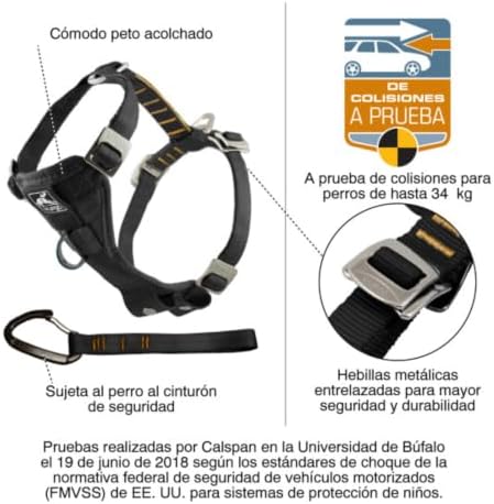 Kurgo Enhanced Strength Tru-Fit Smart Harness, Charcoal, Medium
