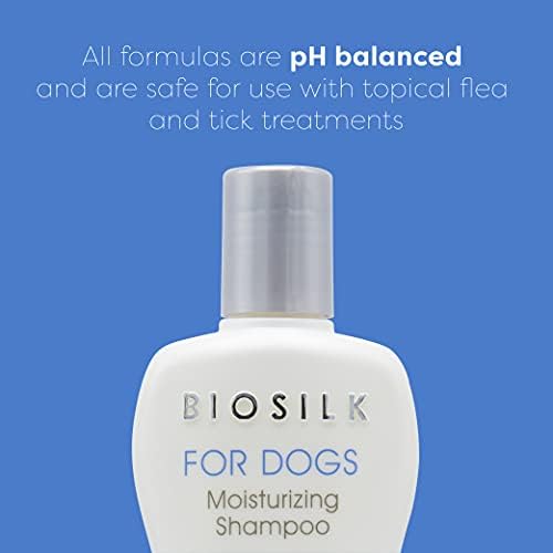 BioSilk for Dogs Silk Therapy Moisture Dog Shampoo, 12 Fl Oz