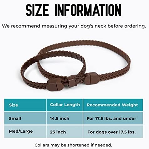 Hip + Joint Mobility Collar for Dogs with Glucosamine, Chondroitin, MSM, and More | Convenient & Easy | 30 Days of Continuous Support | Water Resistant (Small)