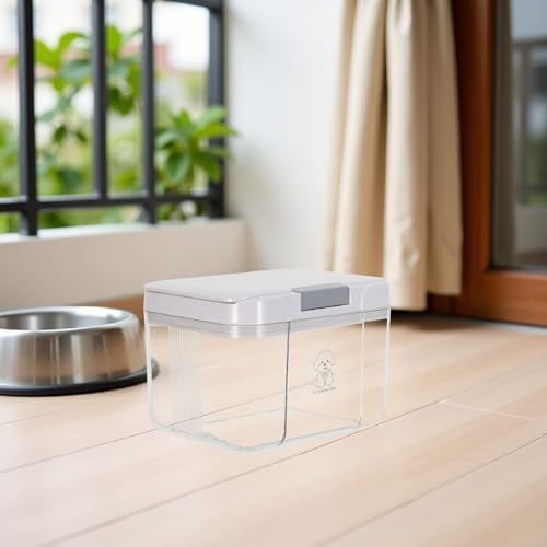 Beaupretty Pet Food Storage Container with Lid for Cat Food Airtight Seal 6lb Capacity Sturdy Abs+pp+silicone Material Hygienic Storage Box for Kitchen and Home Use