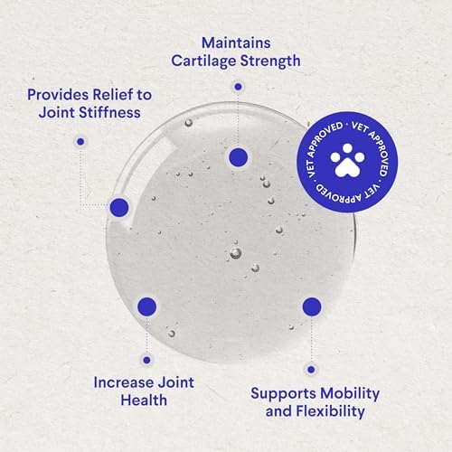 WONDER PAWS Premium Liquid Glucosamine for Dogs Strength Joint Support, Flexibility, Cartilage & Mobility - Hip and Joint Supplement with Chondroitin, MSM, Collagen & Hyaluronic Acid (32 Oz)