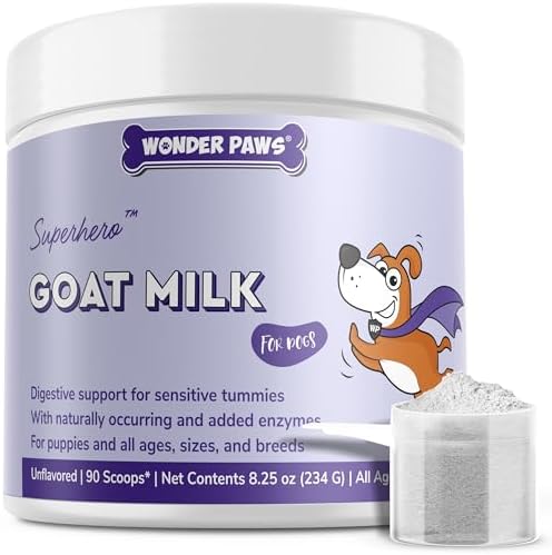 Wonder Paws Goat Milk Powder for Dogs with Probiotics - 8.25 oz