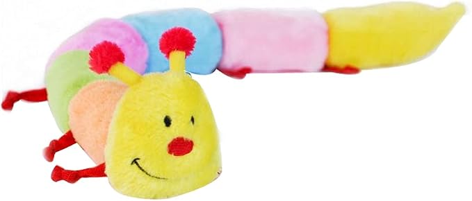 ZippyPaws Deluxe Caterpillar Dog Toys to Keep Them Busy - 30" | For Medium & Large Dogs, Squeaky Pet Toy for Boredom, Stuffed Chew Toy, Soft Plush Puppy Products
