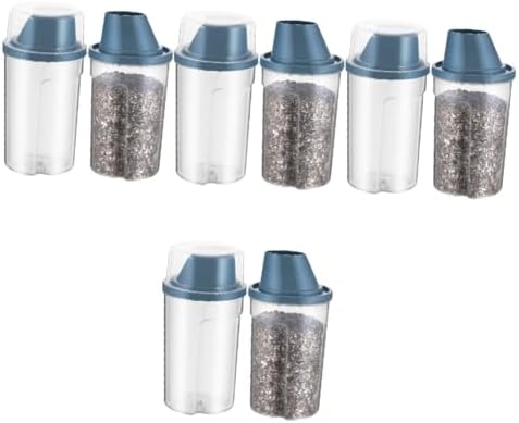 BESPORTBLE 8pcs Airtight Pet Food Storage Containers Body and Tilted Spout for Easy Dispensing Cat Food Bucket and Dog Snack Bin Preserves Freshness and Prevents Spills