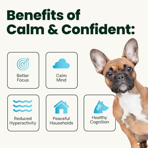 VetriScience Calm & Confident Chews for Dogs, Chicken, 120 Count