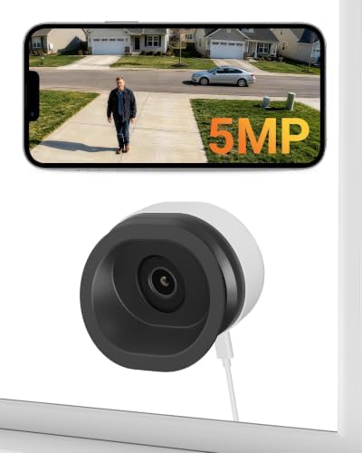 Anlapus 5MP 3K No Drill WiFi Magnetic Window Angle Mounted Security Camera