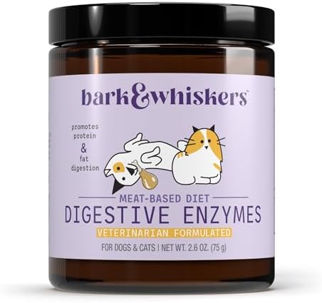 Bark & Whiskers Digestive Enzymes, Meat-Based Diet, 150 Scoops