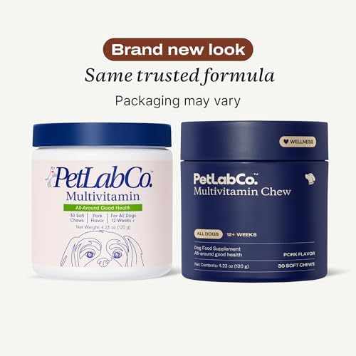 PetLab Co. 22-in-1 Multivitamin Chews, 2-Pack, Pork Flavor | 22 vitamins and minerals in one daily soft chew to support immune health, energy, skin, coat and overall wellbeing